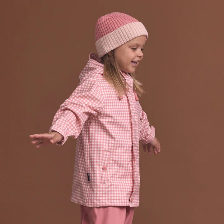 Shop Crywolf Play Jacket Rose Gingham NZ | Premium Jackets|Coats|Hoodies for School Kids