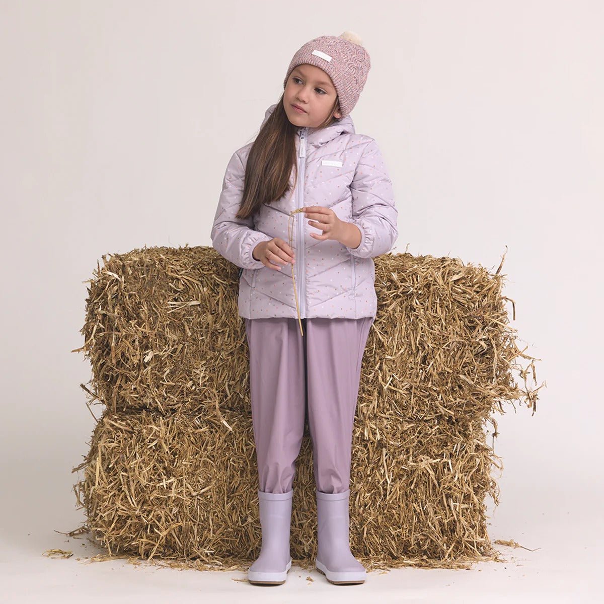 Shop Crywolf Pom Pom Beanie Heather Speckle NZ | Premium Hats for School Kids