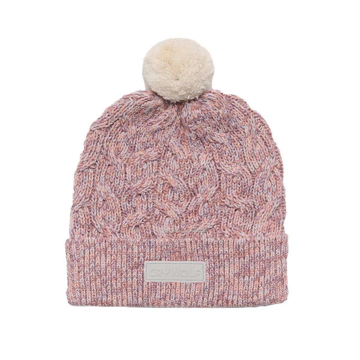 Shop Crywolf Pom Pom Beanie Heather Speckle NZ | Premium Hats for School Kids