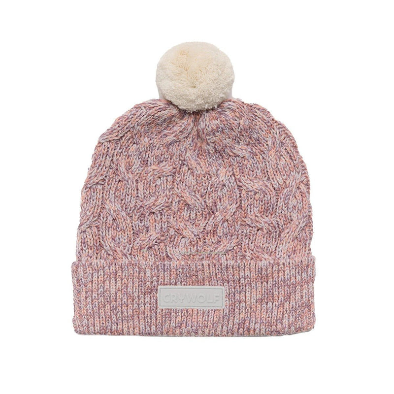 Crywolf Pom Pom Beanie Heather Speckle - Hats - April