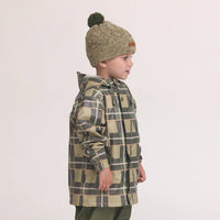 Shop Crywolf Pom Pom Beanie Olive Speckle NZ | Premium Hats for School Kids