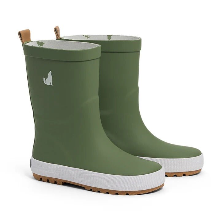 Shop Crywolf Rain Boots Olive NZ | Premium Shoes for School Kids