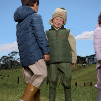 Shop Crywolf Reversible Eco-Vest Field Plaid NZ | Premium Jackets|Coats|Hoodies for School Kids