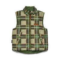 Shop Crywolf Reversible Eco-Vest Field Plaid NZ | Premium Jackets|Coats|Hoodies for School Kids