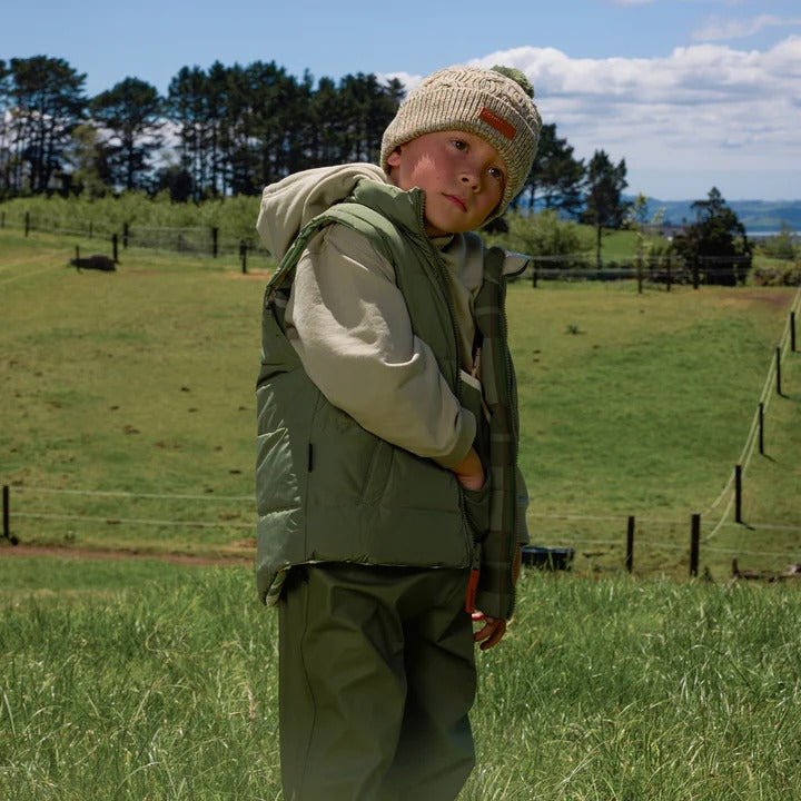 Shop Crywolf Reversible Eco-Vest Field Plaid NZ | Premium Jackets|Coats|Hoodies for School Kids