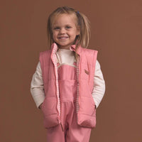 Shop Crywolf Reversible Eco-Vest Gingham NZ | Premium Jackets|Coats|Hoodies for School Kids