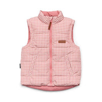 Shop Crywolf Reversible Eco-Vest Gingham NZ | Premium Jackets|Coats|Hoodies for School Kids