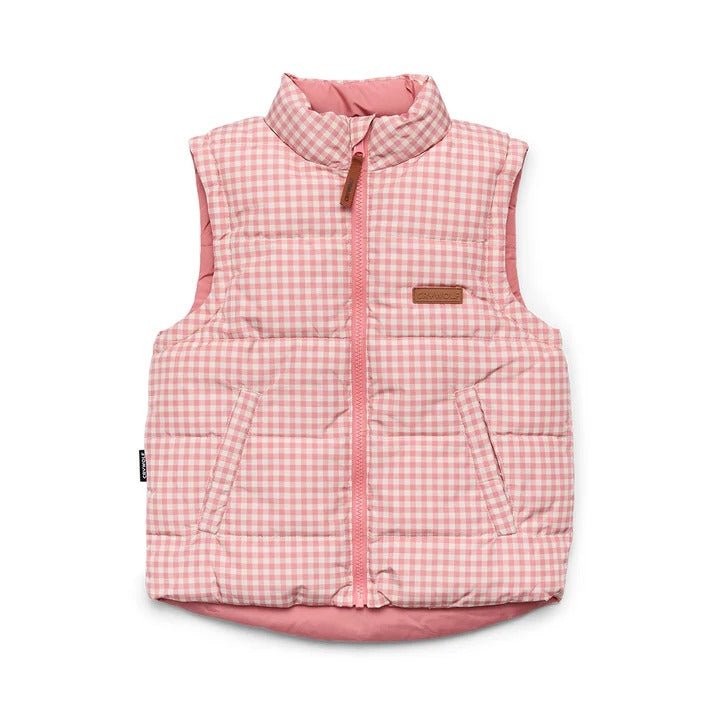 Shop Crywolf Reversible Eco-Vest Gingham NZ | Premium Jackets|Coats|Hoodies for School Kids