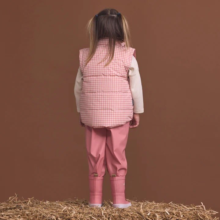 Shop Crywolf Reversible Eco-Vest Gingham NZ | Premium Jackets|Coats|Hoodies for School Kids
