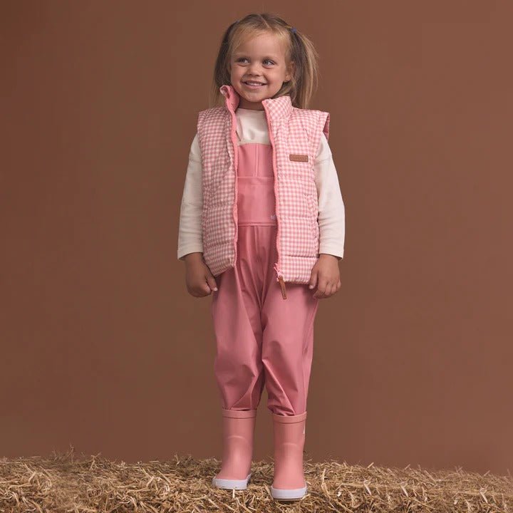 Shop Crywolf Reversible Eco-Vest Gingham NZ | Premium Jackets|Coats|Hoodies for School Kids