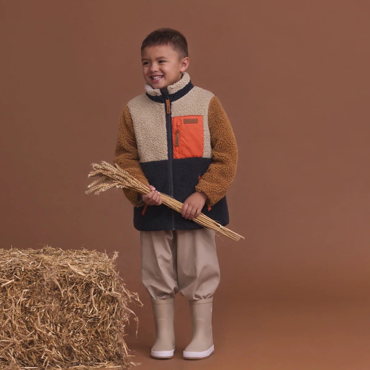 Crywolf Yeti Jacket Ash Colourblock Jackets|Coats|Hoodies for kids