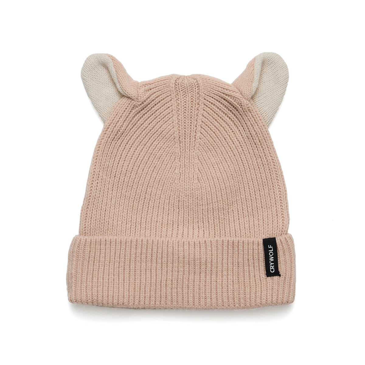 Crywolf Wolf Ears Beanie Dusty Pink - HYPHEN KIDS