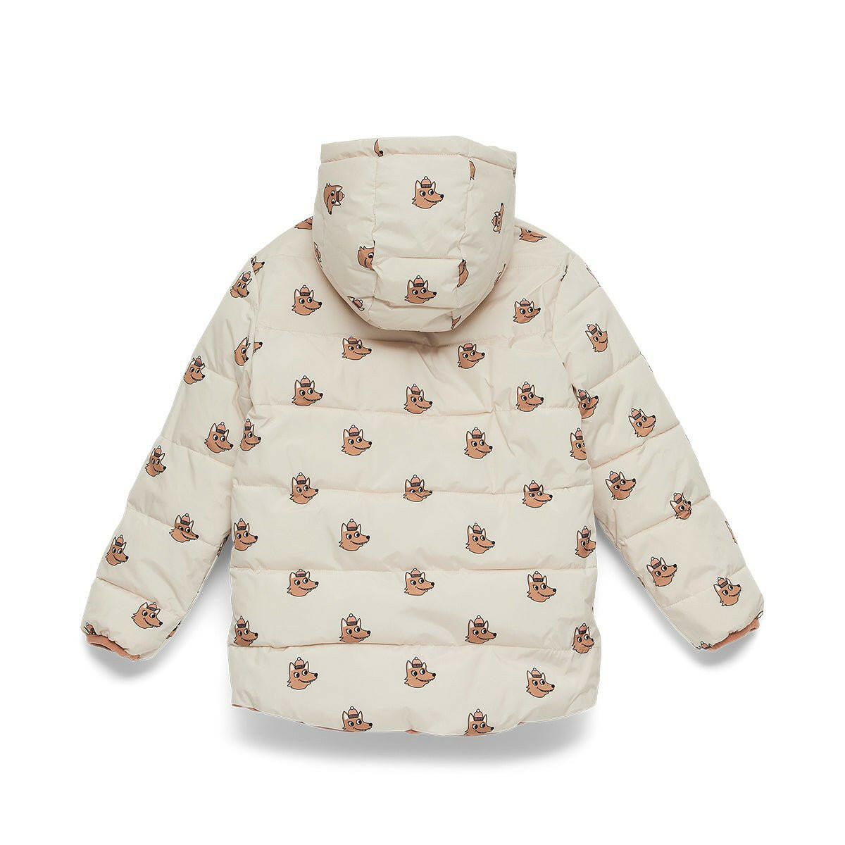 Crywolf Reversible Eco Puffer Terracotta Wolf - HYPHEN KIDS