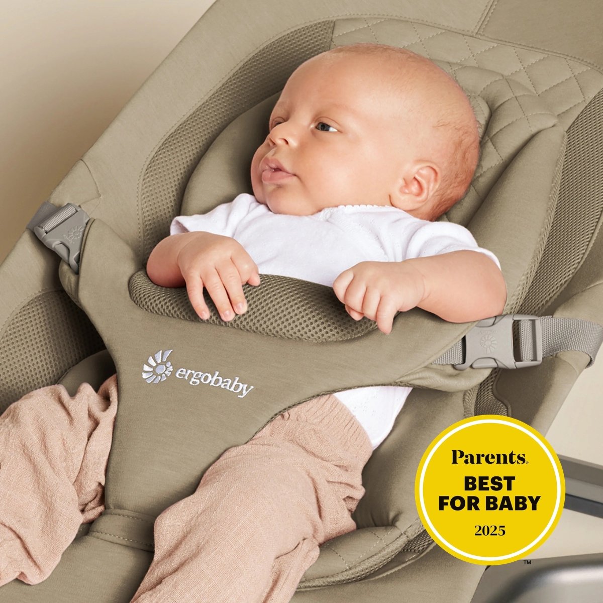 Ergobaby Evolve 3 in 1 Bouncer - Soft Olive – Activity Gym NZ | Hyphen Kids