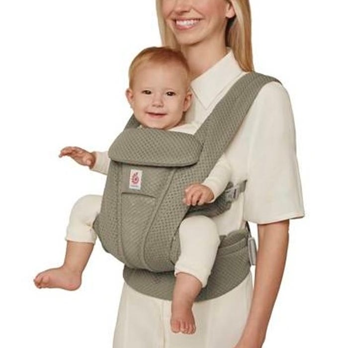 Ergobaby Omni Deluxe All - In - One Mesh Baby Carrier - Soft Olive - Carriers - 