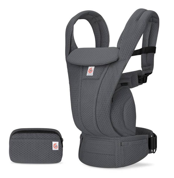 Ergobaby Omni Deluxe All - In - One Mesh Baby Carrier - Graphite Grey - Carriers - 