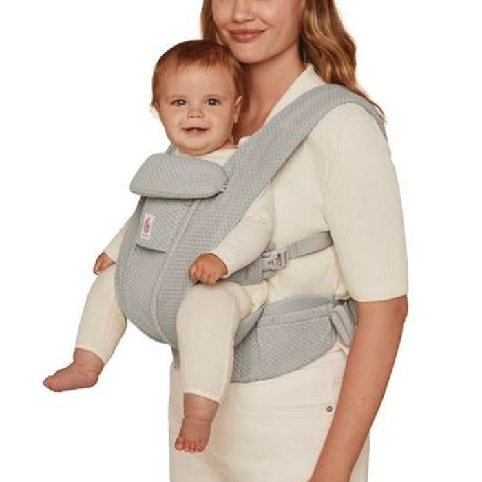 Ergobaby Omni Deluxe All - In - One Mesh Baby Carrier - Pearl Grey - Carriers - 