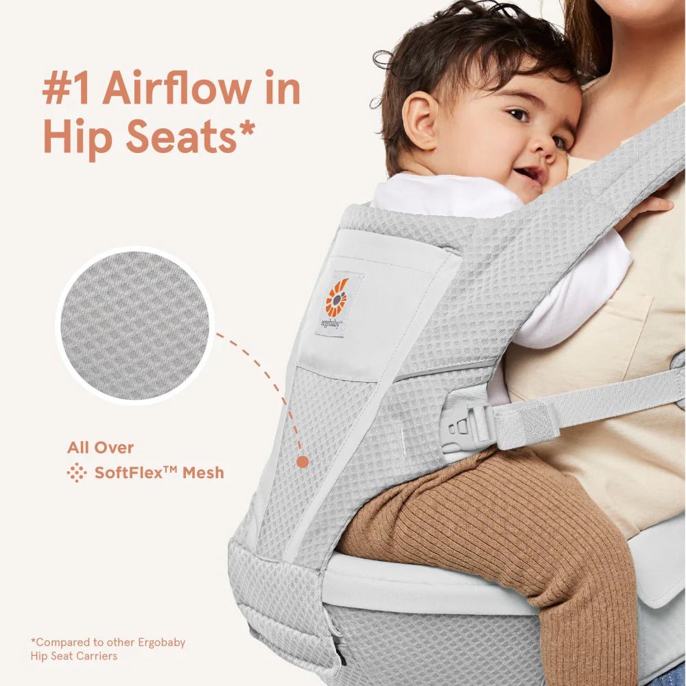 Ergobaby Alta Hip Seat Baby Carrier - Pearl Grey - Carriers - not - on - sale