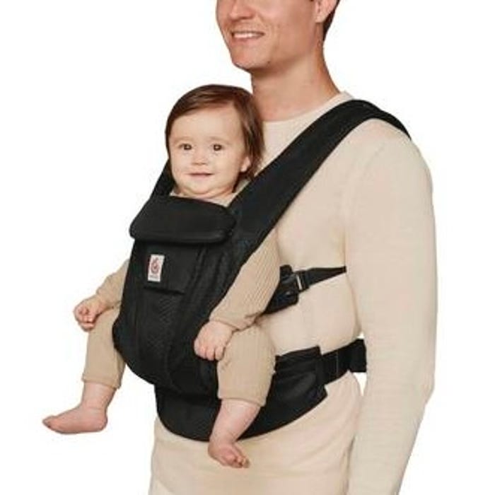 Ergobaby Omni Deluxe All - In - One Mesh Baby Carrier - Black - Carriers - 