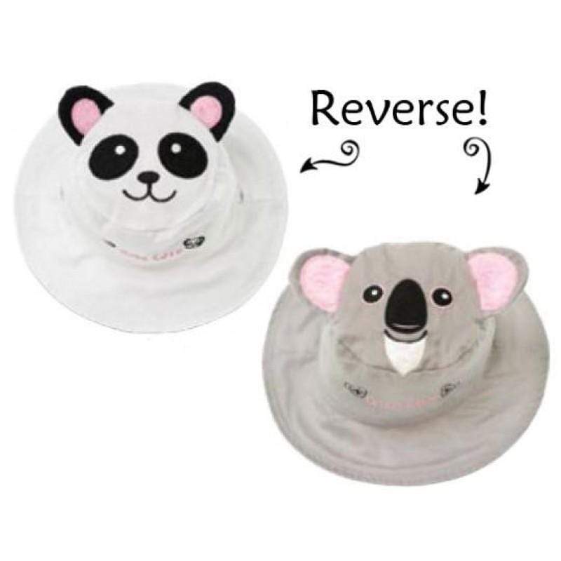 Reversible Kids Sun Hat - Panda/Koala -HYPHEN KIDS