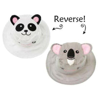 Reversible Kids Sun Hat - Panda/Koala - Hats - Accessories