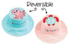 Reversible Kids Sun Hat - Pink Octopus / Sea Turtle - Hats - Accessories