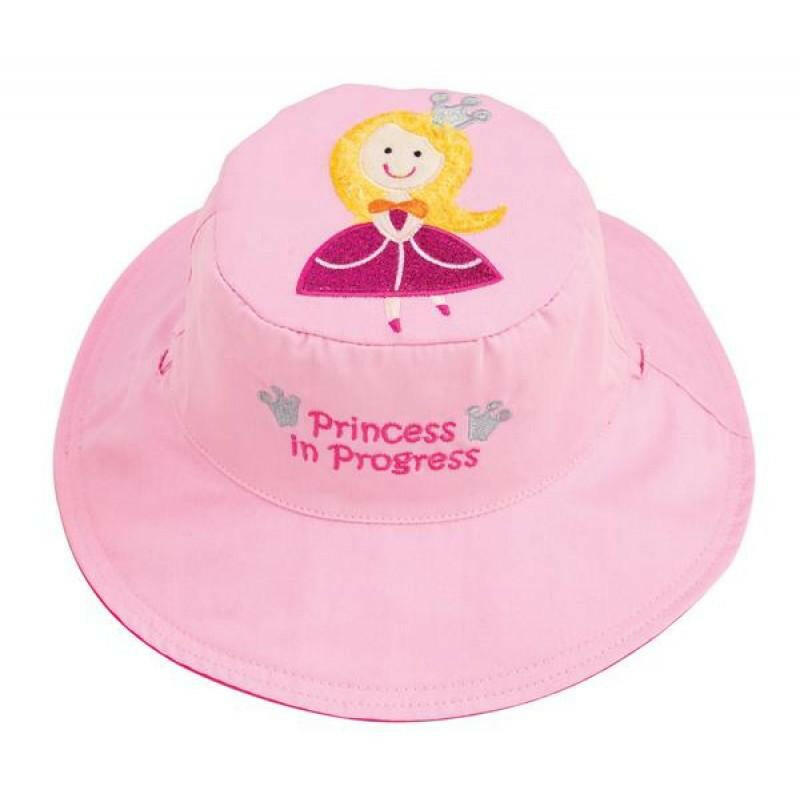 Reversible Kids Sun Hat - Princess/Pea (Small Size) - HYPHEN KIDS