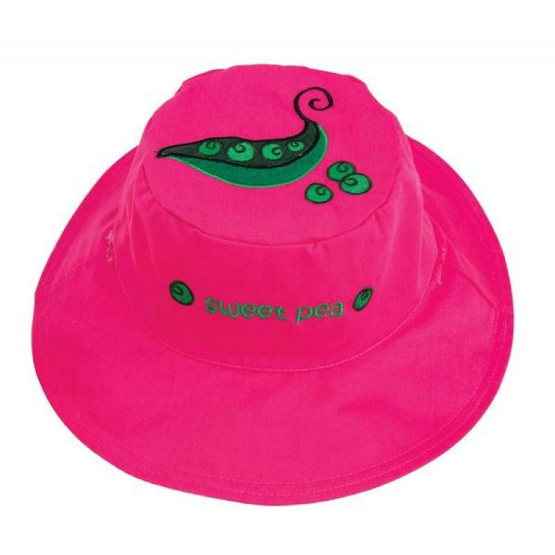 Reversible Kids Sun Hat - Princess/Pea (Small Size) - HYPHEN KIDS