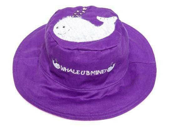 Reversible Kids Sun Hat - Seahorse/Whale - HYPHEN KIDS