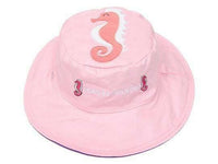 Reversible Kids Sun Hat - Seahorse/Whale - Hats - Accessories