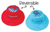 Reversible Kids Sun Hat - Whale / Blue Octopus (6M -2Y) -HYPHEN KIDS