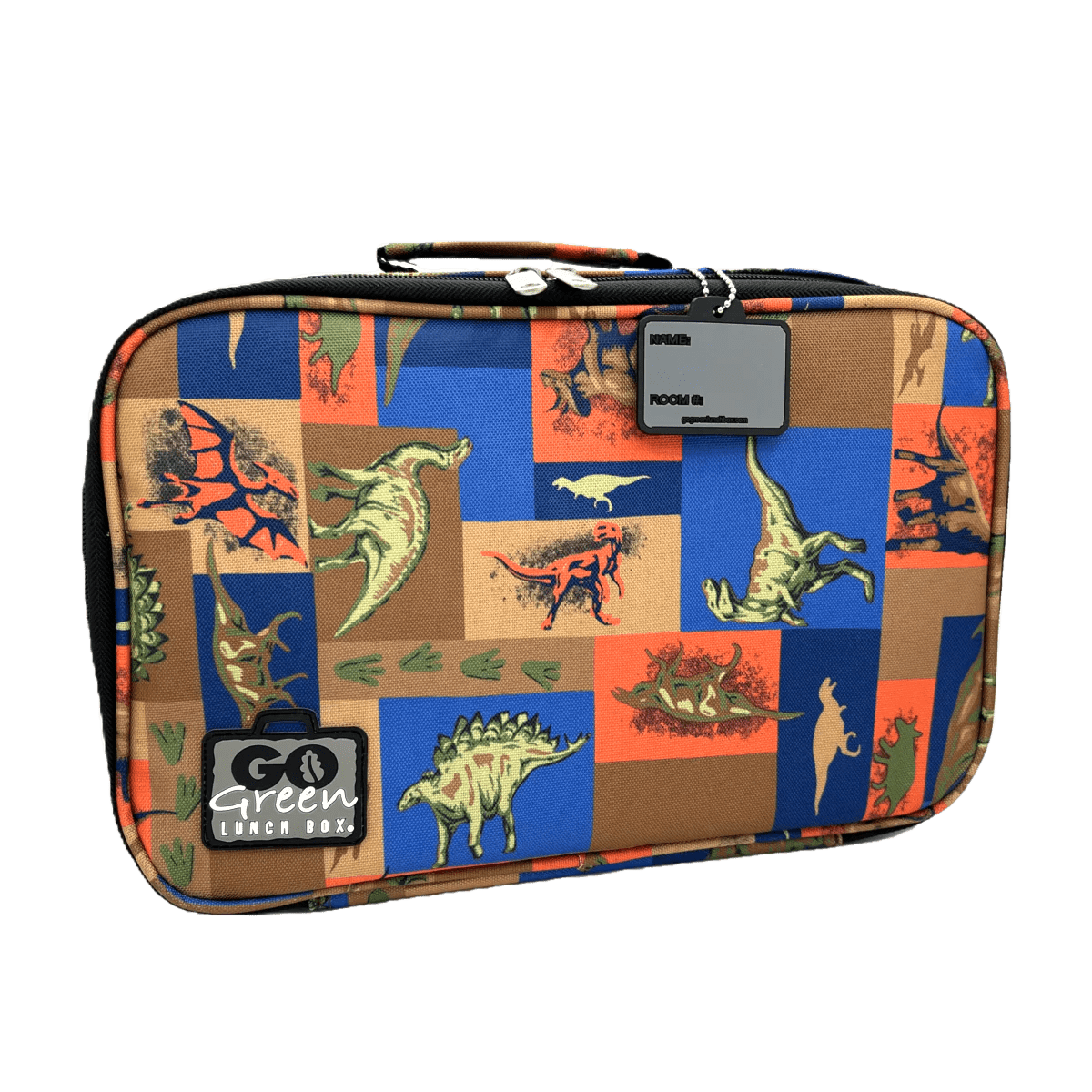 Shop Go Green Lunch Box Set - Jurassic Party - Blue Large Lunchbox NZ | Premium Lunch Boxes for School Kids