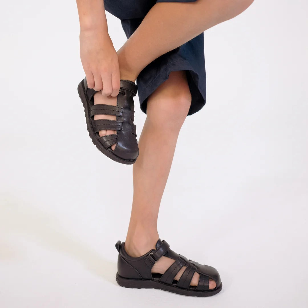 Pretty Brave Apollo Black Cage Sandals
