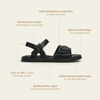 Pretty Brave Phoebe Black Sandals