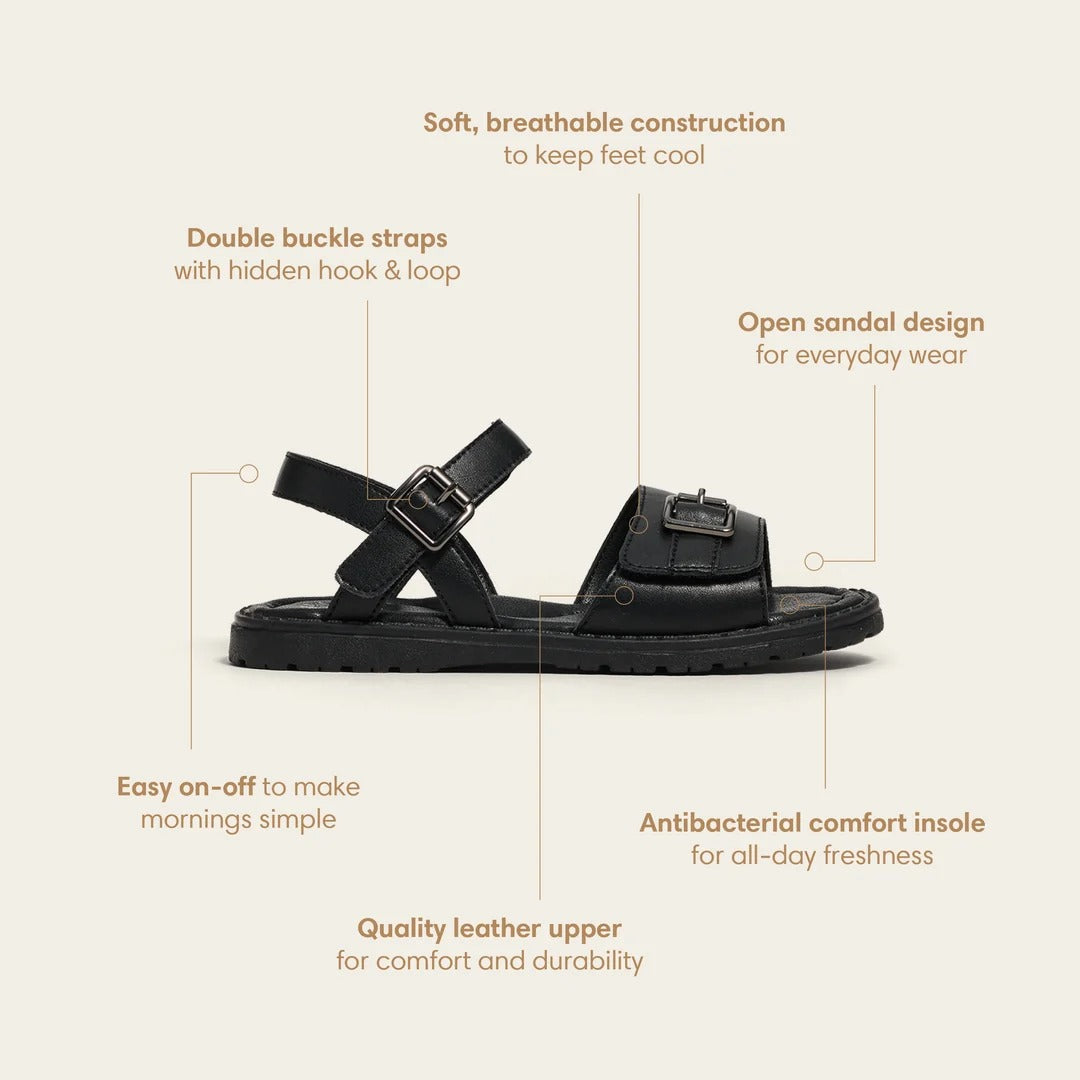 Pretty Brave Phoebe Black Sandals