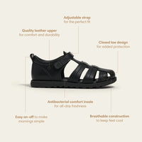 Pretty Brave Apollo Black Cage Sandals