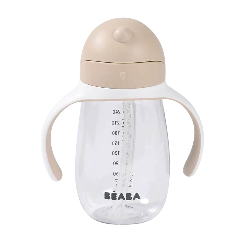 Beaba 2 In 1 Straw Learning Cup - Clay