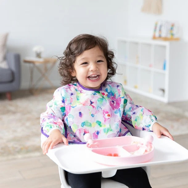 Bumkins Silicone Grip Dish - Pink