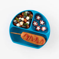 Bumkins Silicone Grip Dish - Blue