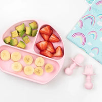 Bumkins Silicone Grip Dish - Pink