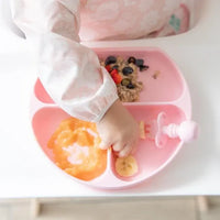 Bumkins Silicone Grip Dish - Pink