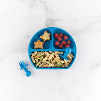 Bumkins Silicone Grip Dish - Blue