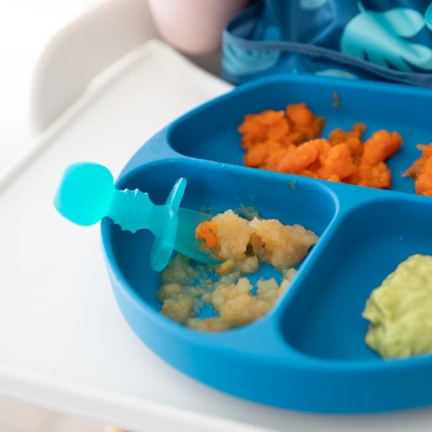 Bumkins Silicone Grip Dish - Blue