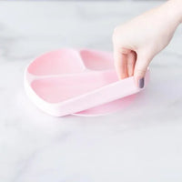 Bumkins Silicone Grip Dish - Pink