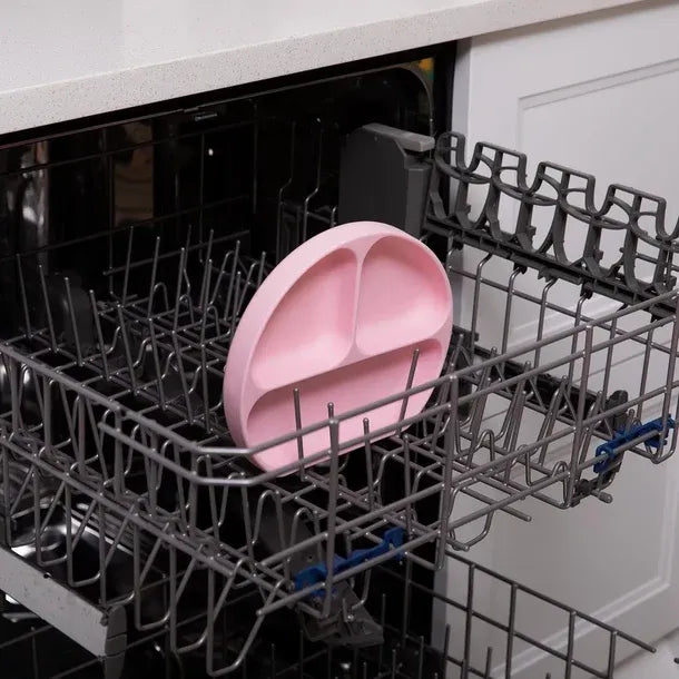 Bumkins Silicone Grip Dish - Pink