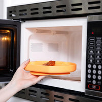 Bumkins Silicone Grip Dish - Tangerine