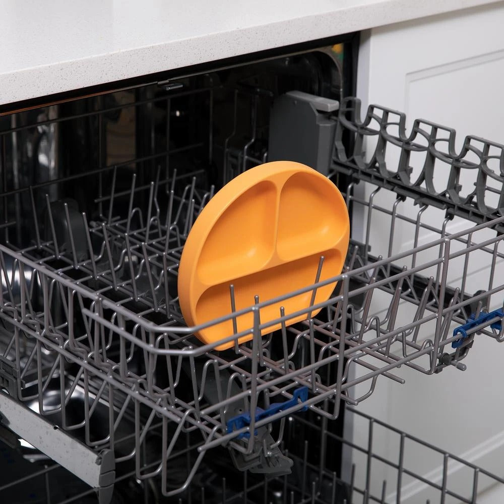 Bumkins Silicone Grip Dish - Tangerine