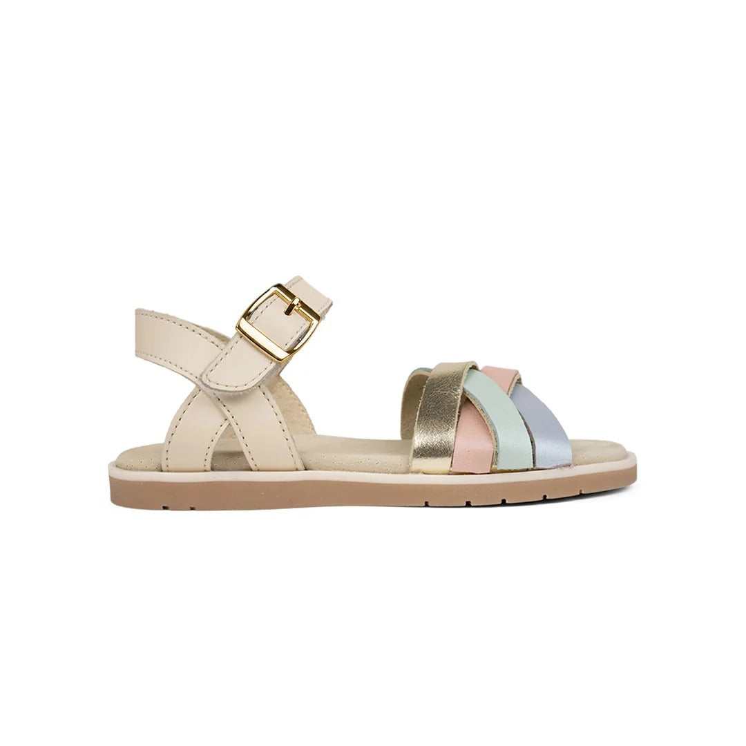 Pretty Brave Child Lucy Sandal - Pastel Multi