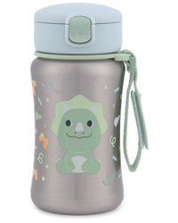 Skip Hop Besties Squad Stainless Steel Straw Bottle - Dino 350ml