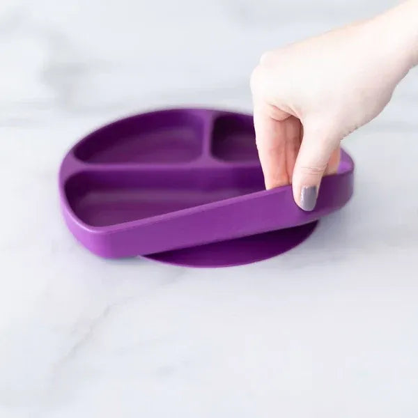 Bumkins Silicone Grip Dish - Purple